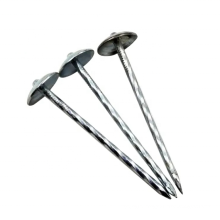 polished roofing nails with galvanized coating roofing spiral shank 3.5x65mm umbrella head color roofing nail